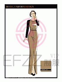 桑拿SPA咨客迎賓制服設(shè)計326