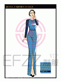 桑拿SPA咨客迎賓制服設(shè)計(jì)325