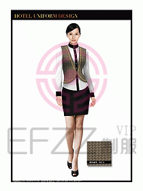 酒店西餐服務員制服設計922