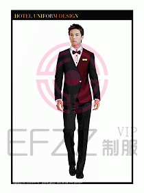 酒店西餐服務(wù)員制服設(shè)計(jì)928