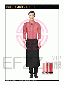酒店西餐服務(wù)員制服設(shè)計932