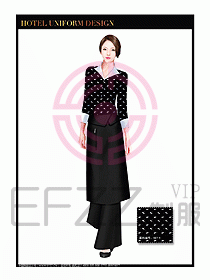 酒店西餐服務員制服設計935