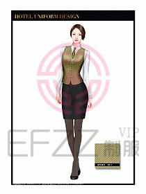 酒店西餐服務(wù)員制服設(shè)計(jì)942