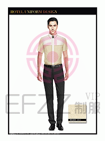 酒店西餐服務(wù)員制服設(shè)計(jì)945