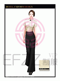 酒店西餐服務(wù)員制服設(shè)計947