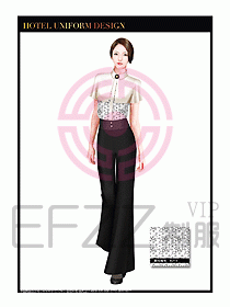 酒店西餐服務(wù)員制服設(shè)計(jì)948