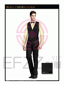 酒店西餐服務員制服設計951