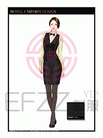 酒店西餐服務(wù)員制服設(shè)計(jì)955