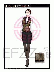 酒店西餐服務(wù)員制服設(shè)計962