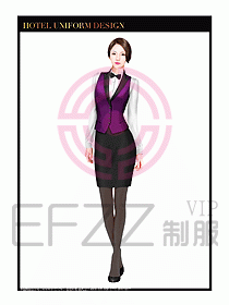 酒店西餐服務(wù)員制服設(shè)計(jì)964