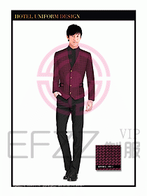 酒店西餐服務(wù)員制服設(shè)計966