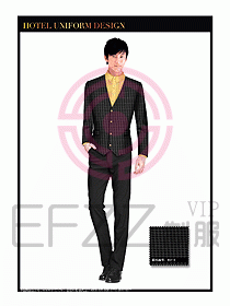 酒店西餐服務(wù)員制服設(shè)計(jì)965