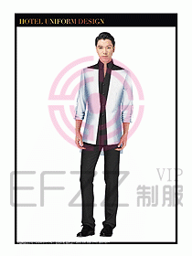 酒店西餐服務員制服設計968
