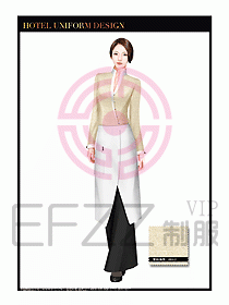 酒店西餐服務(wù)員制服設(shè)計(jì)996