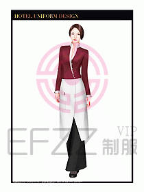 酒店西餐服務員制服設計993