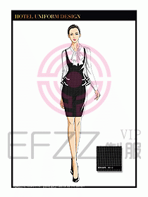 酒店西餐服務(wù)員制服設(shè)計(jì)1009