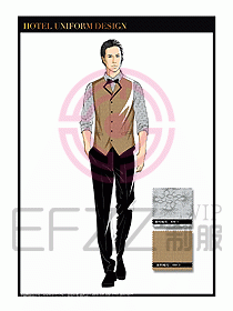 酒店西餐服務(wù)員制服設(shè)計1020