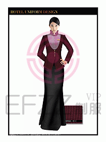 酒店制服西餐咨客服裝設(shè)計387