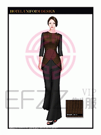 酒店制服西餐咨客服裝設(shè)計400