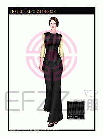 酒店制服西餐咨客服裝設(shè)計(jì)401