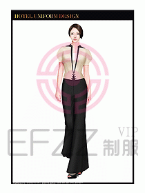 酒店制服西餐咨客服裝設計410