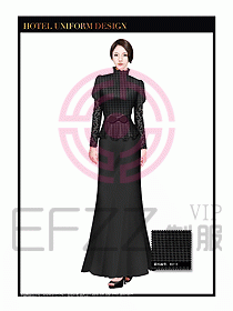 酒店制服西餐咨客服裝設(shè)計(jì)414