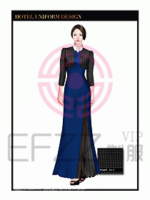 酒店制服西餐咨客服裝設(shè)計(jì)417