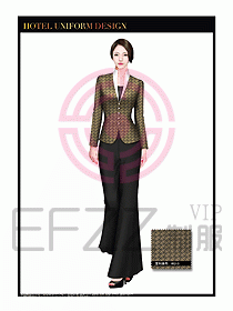 酒店制服西餐咨客服裝設(shè)計(jì)420