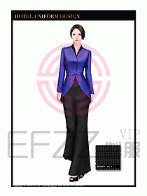酒店制服西餐咨客服裝設計425