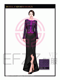 酒店制服西餐咨客服裝設(shè)計(jì)423
