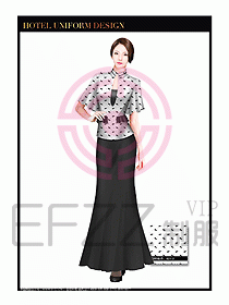 酒店制服西餐咨客服裝設(shè)計(jì)427