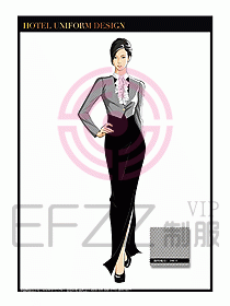 酒店制服西餐咨客服裝設(shè)計(jì)431