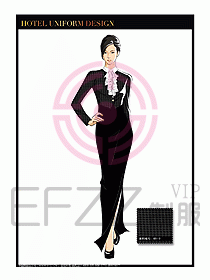 酒店制服西餐咨客服裝設計430