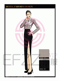 酒店制服西餐咨客服裝設(shè)計(jì)434