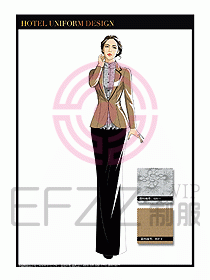 酒店制服西餐咨客服裝設(shè)計433