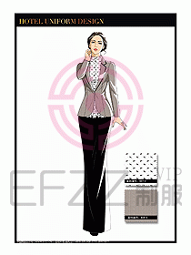 酒店制服西餐咨客服裝設計440