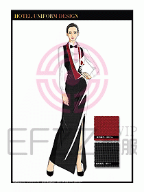 酒店制服西餐咨客服裝設(shè)計438