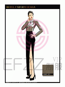 酒店制服西餐咨客服裝設(shè)計441