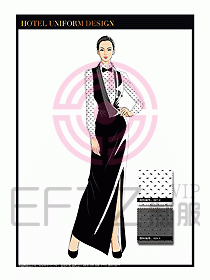 酒店制服西餐咨客服裝設(shè)計(jì)437