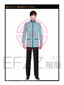 酒店制服客房服務(wù)員工衣設(shè)計399