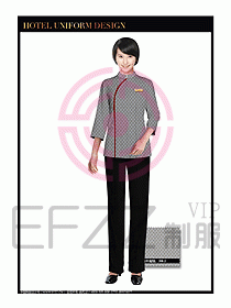 酒店制服客房服務(wù)員工衣設(shè)計407