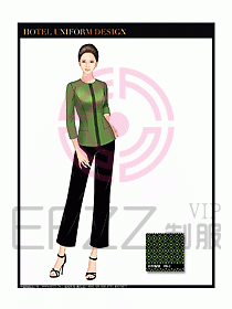 酒店制服客房服務(wù)員工衣設(shè)計(jì)415