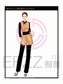 酒店制服客房服務(wù)員工衣設(shè)計(jì)417