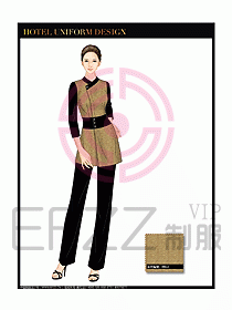 酒店制服客房服務(wù)員工衣設(shè)計420