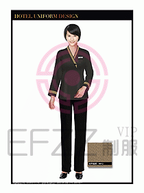 酒店制服客房服務員工衣設計422