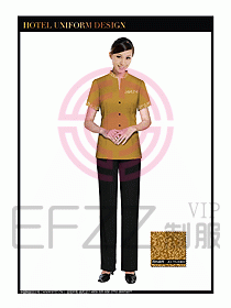 酒店制服客房服務員工衣設計432