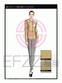 酒店制服客房服務(wù)員工衣設(shè)計436
