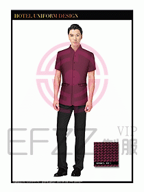 酒店服裝中餐服務員制服設計1393