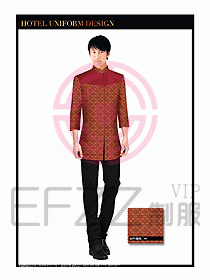 酒店服裝中餐服務(wù)員制服設(shè)計(jì)1408