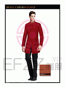 酒店服裝中餐服務(wù)員制服設(shè)計(jì)1405